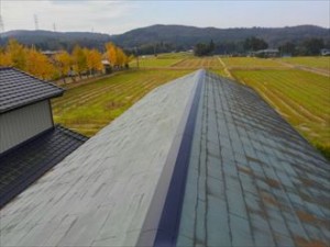 君津市 棟板金交換工事後