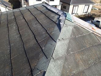 市原市 棟板金の破損