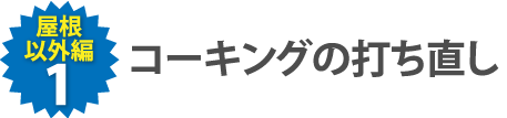 コーキングの打ち直し