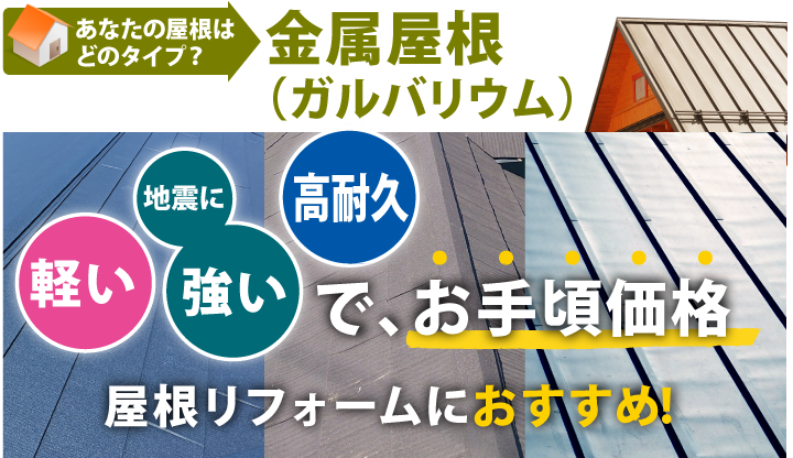 金属屋根、定期的な屋根塗装え長持ちさせることが可能、お住まいへの愛情が分かる屋根です