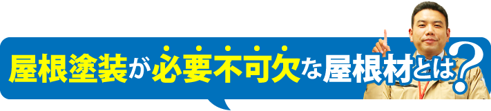 屋根塗装が必要不可欠な屋根材とは