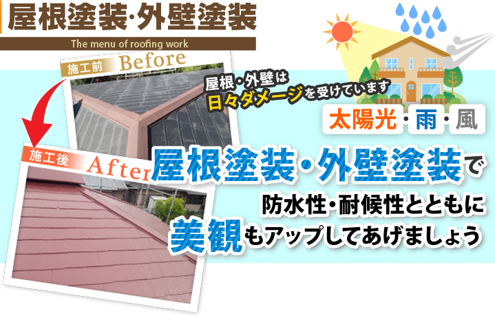 防水性の低くなった屋根は危険！屋根塗装で防水性を回復