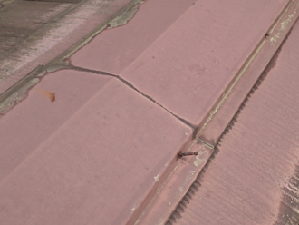 棟板金釘浮き 棟板金釘浮き