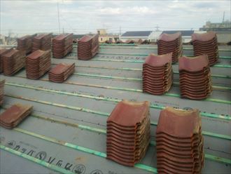 袖ヶ浦市 瓦葺き戻し