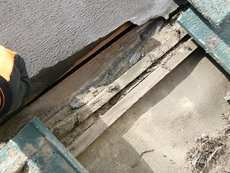 防水紙劣化 防水紙劣化