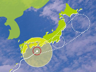 2019年台風15号の進路