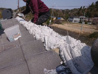 土台となる漆喰