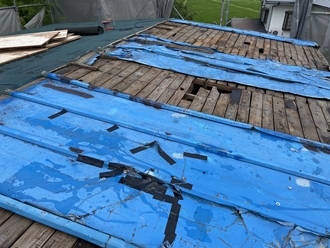 台風被害を受けてしまった瓦棒屋根