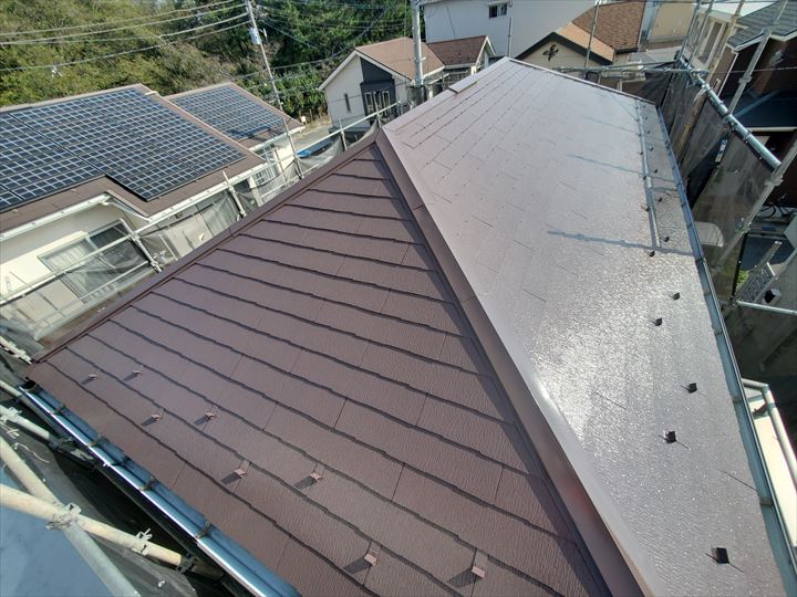 サーモアイ4Ｆを使用した屋根塗装工事完了