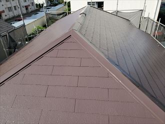 サーモアイ4Ｆを使用した屋根塗装工事完了