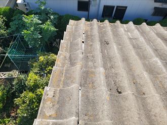 千葉市美浜区にてセメント瓦の袖瓦が令和元年房総半島台風の被害を受けてずれてしまいました