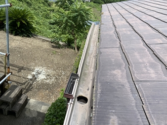 雨樋の台風被害