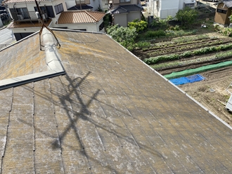 スレート屋根の調査を実施