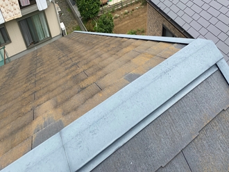 棟板金の調査を実施