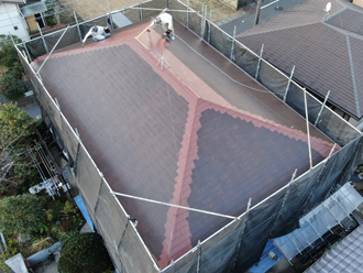 屋根塗装ドローン