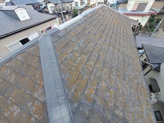 船橋市前原西にてスレート屋根調査