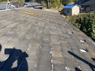 パミール屋根、剥がれ