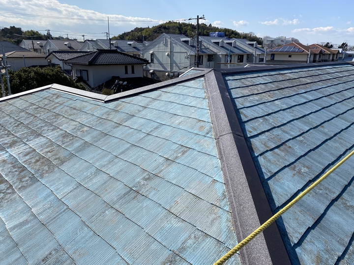 棟板金交換工事の完了となりました