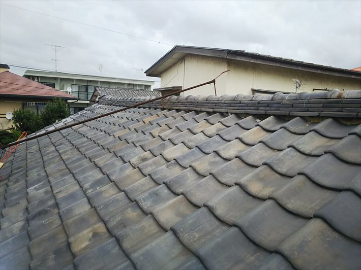 令和元年房総半島台風の影響で被害を受けた瓦屋根