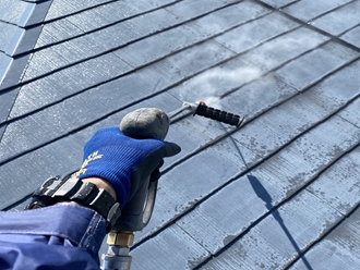 スレート屋根高圧洗浄