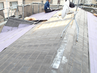 屋根カバー工法防水紙