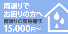 雨漏りでお困りの方へ