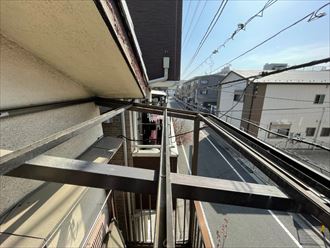 ポリカ波板交換工事の様子