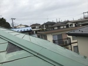 スレート屋根の欠損