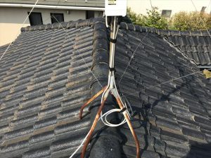 セメント瓦屋根の調査