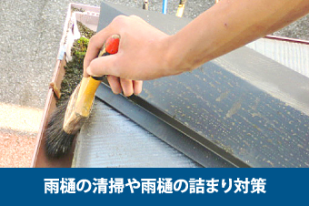 雨樋の清掃や雨樋の詰まり対策