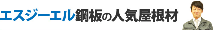 エスジーエル鋼板の人気屋根材