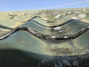 水の流れによる汚れ