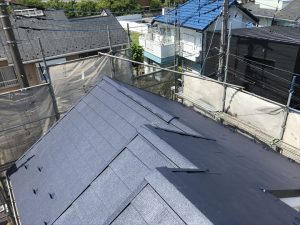 屋根カバー工事の完了