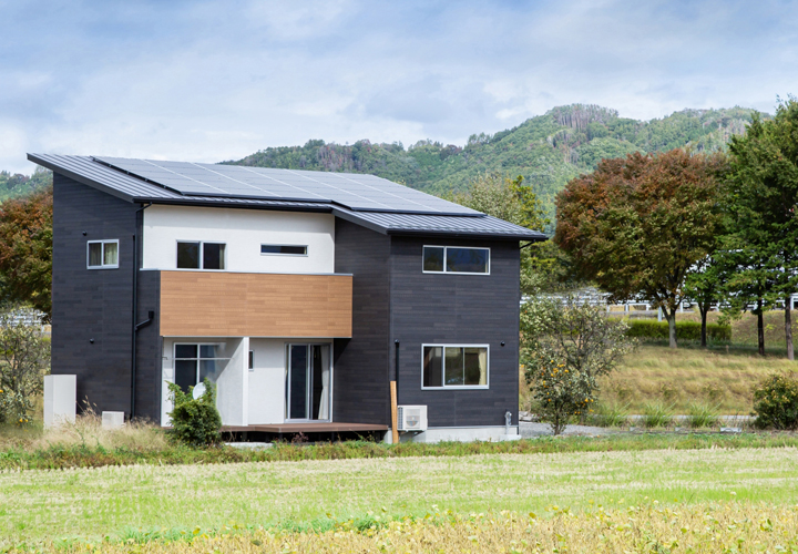 片流れ屋根のお洒落な住まい