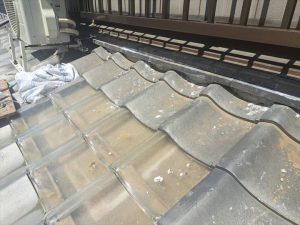 土居熨斗の漆喰詰め