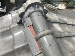 熨斗瓦のズレが発生