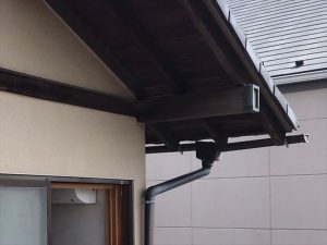 雨樋の不具合が発生