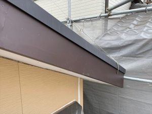 破風板板金カバーの完了