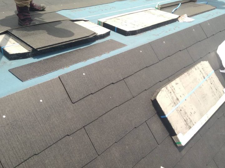 屋根材の設置