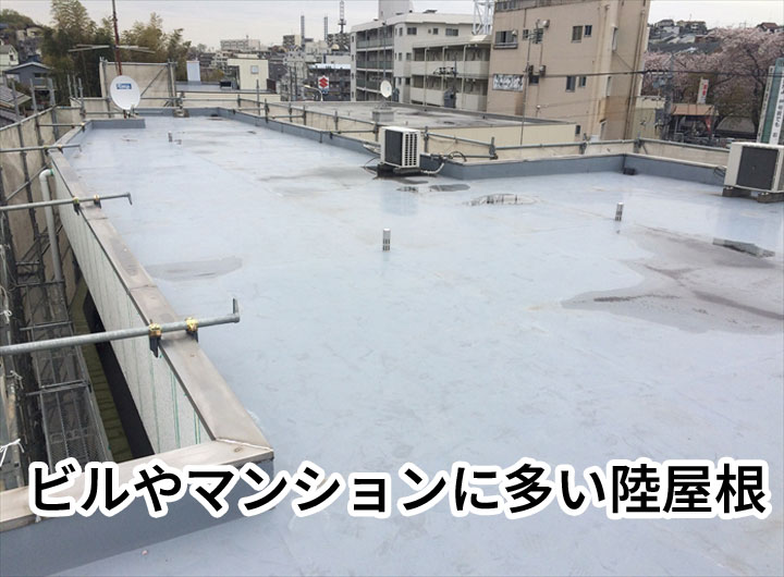 ビルやマンションに多い陸屋根