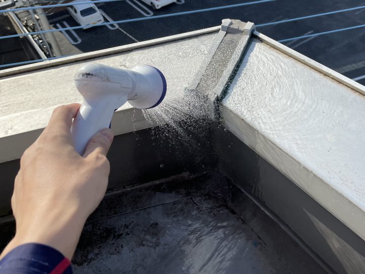 笠木への散水