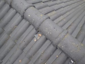 劣化した漆喰の状態