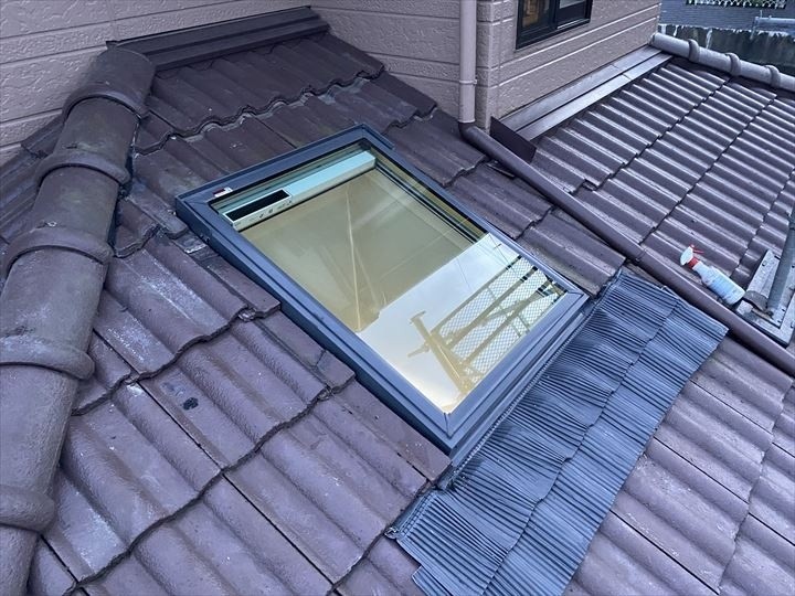 雨漏りした天窓の交換工事