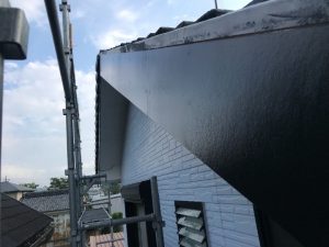 破風板の補修工事後