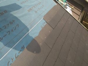 コロニアル瓦貼り