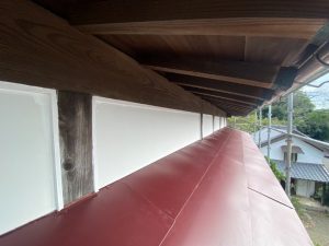 外壁の張替え作業後の状態