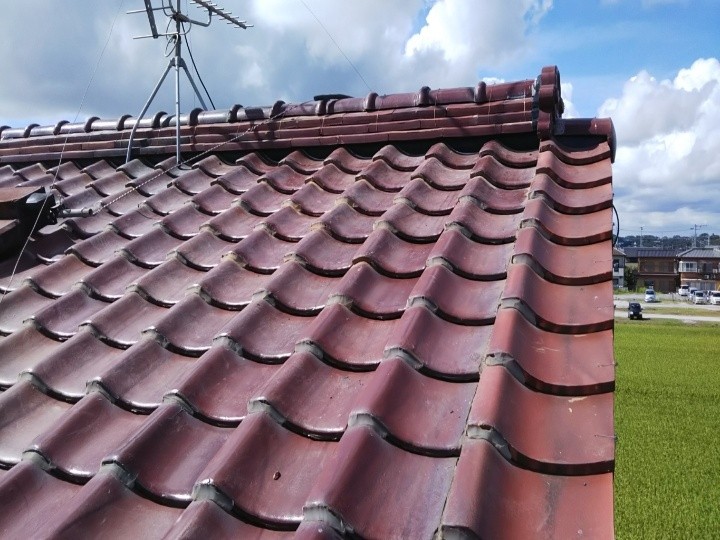 棟瓦の取り直し工事完工