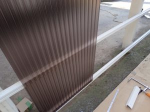 波板ポリカを設置