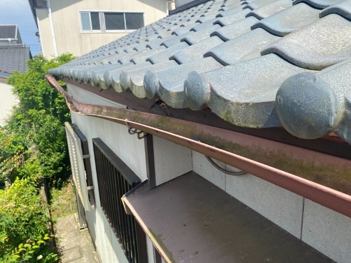 破損した雨樋の状態