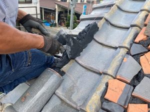 シルガード「南蛮漆喰」を塗布作業